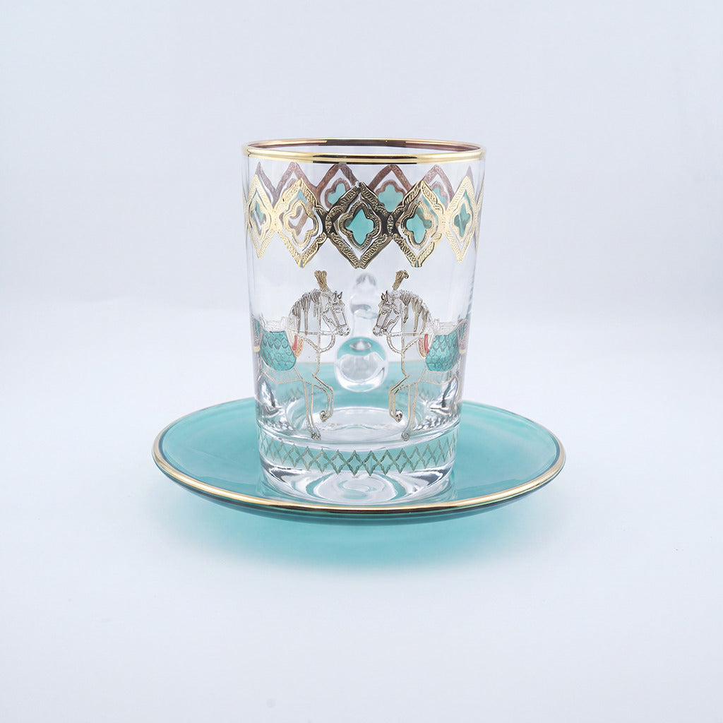 Pferd Tiffany Set of 6 Tea Cup with Saucer, 120 ml