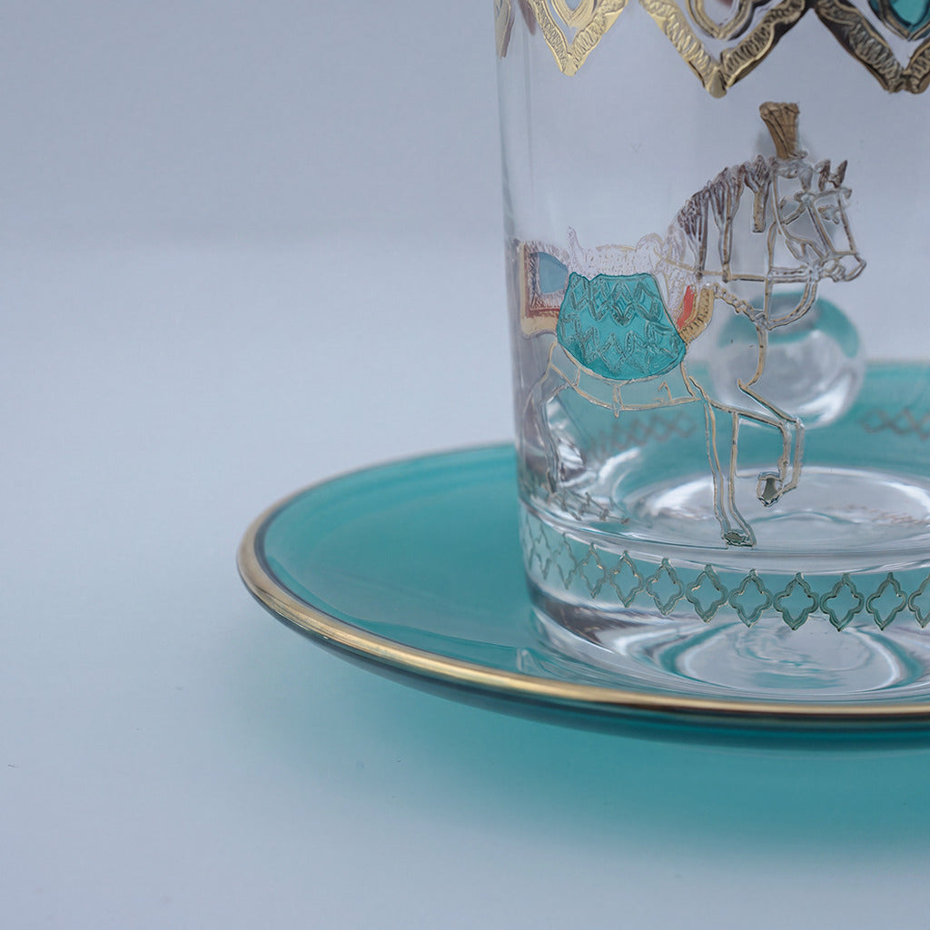 Pferd Tiffany Set of 6 Tea Cup with Saucer, 120 ml