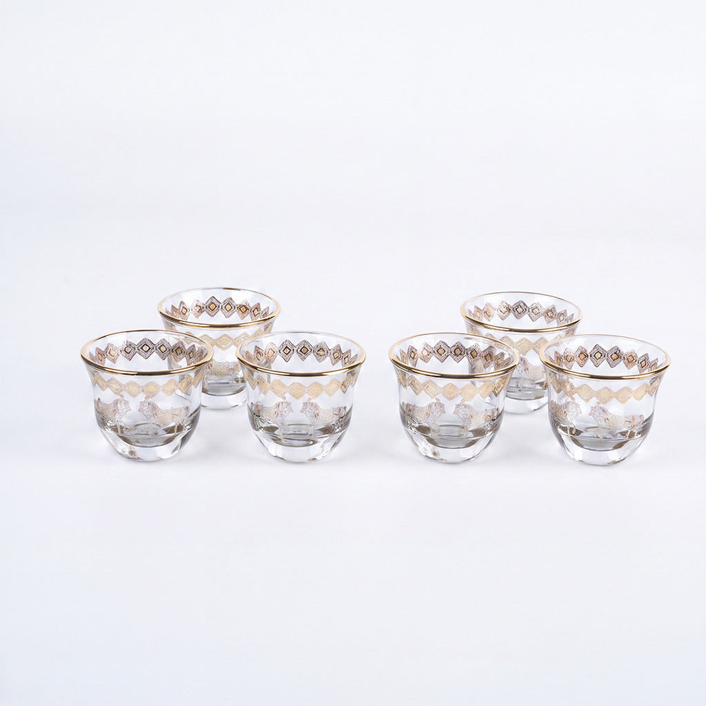 Pferd Amber Set of 6 Gawa Cup 80 ml