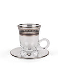Palace Chic Set of 6 Tea Cup with Saucer, 120 ml
