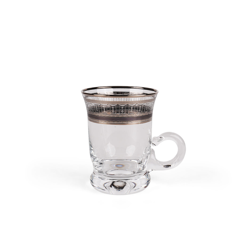 Palace Chic Set of 6 Tea Cup with Saucer, 120 ml