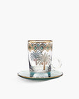 Palm Green Set of 6 Tea Cup with Saucer 120 ml