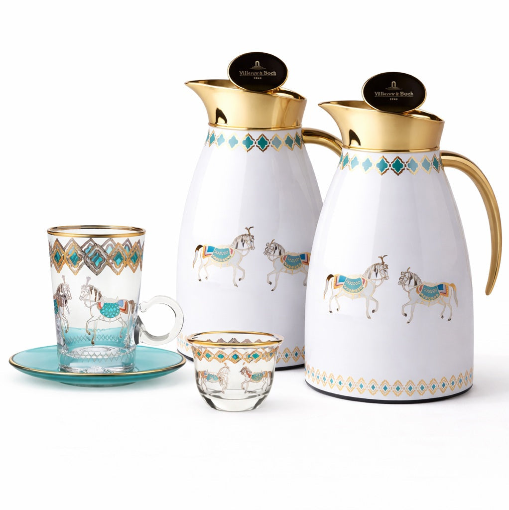 Tiffany Horse Coffee/Tea set of 14 pieces