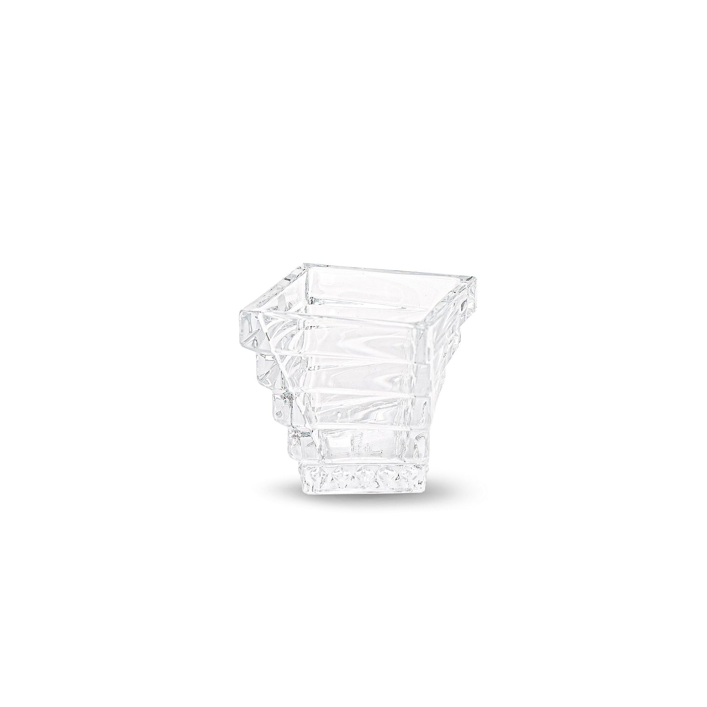 Spiral Crystal Tray with Bowl Set of 3