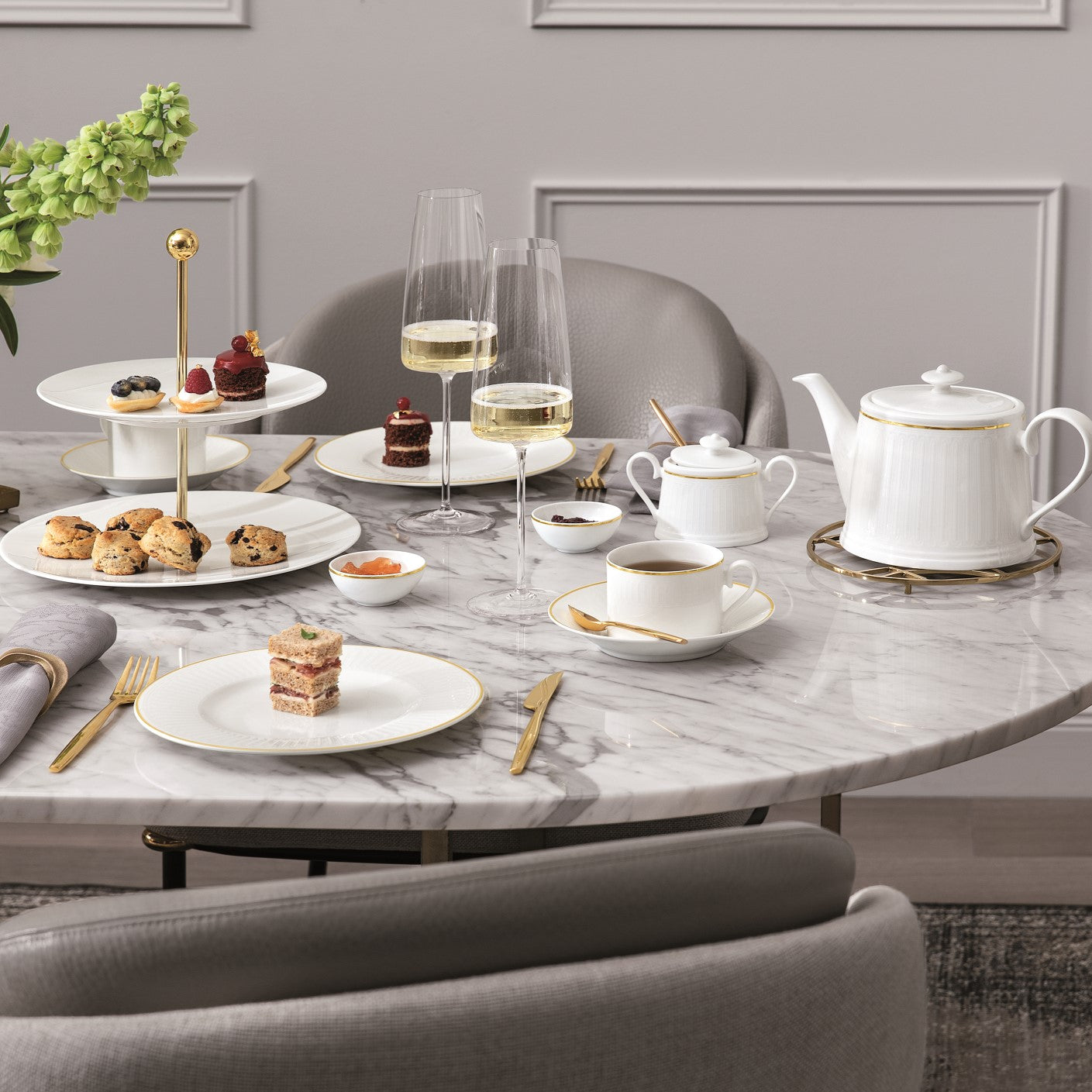 Château Coffee/Tea Set- 15 Pcs for 6 Persons