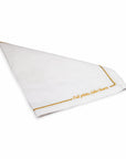 Azure Placement White Linen Embroidery Gold 32*48cm
