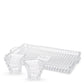 Spiral Crystal Tray with Bowl Set of 3