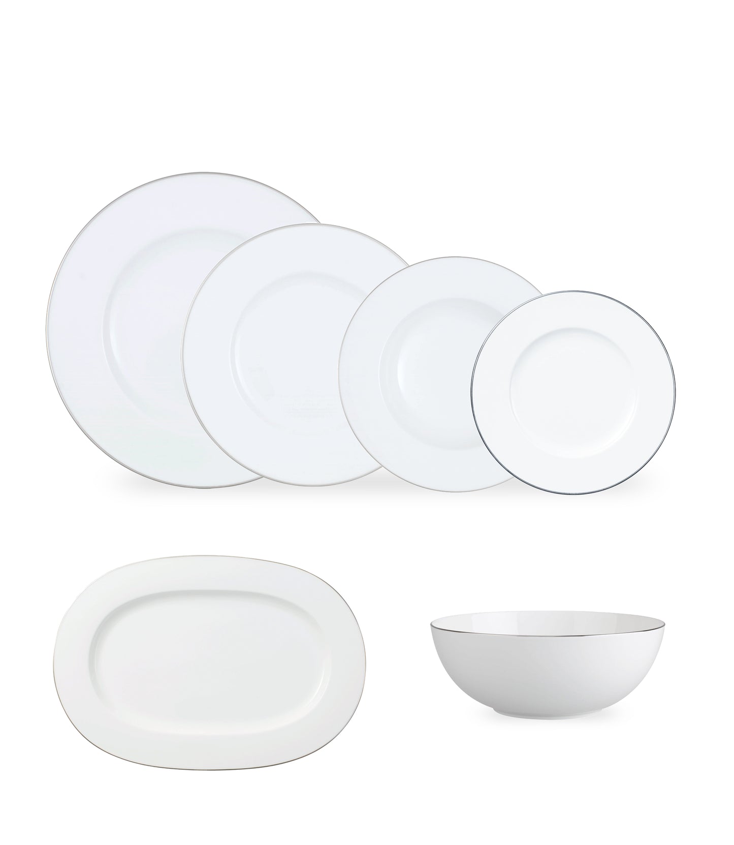 Anmut Platinum Dinner Set 6 Person On 26 Pieces