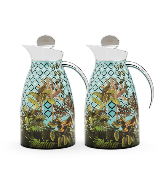 Amazonia Silver Leaves Thermos 0.7L Set of 2