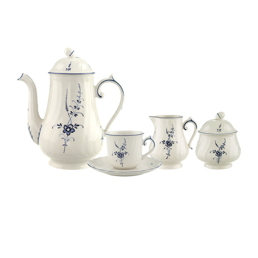 Old Luxembourg Coffee Set 6 Person On 15 Pieces