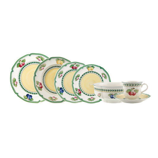 French Garden Fleurence Dinner Set 6 Person On 37 Pieces