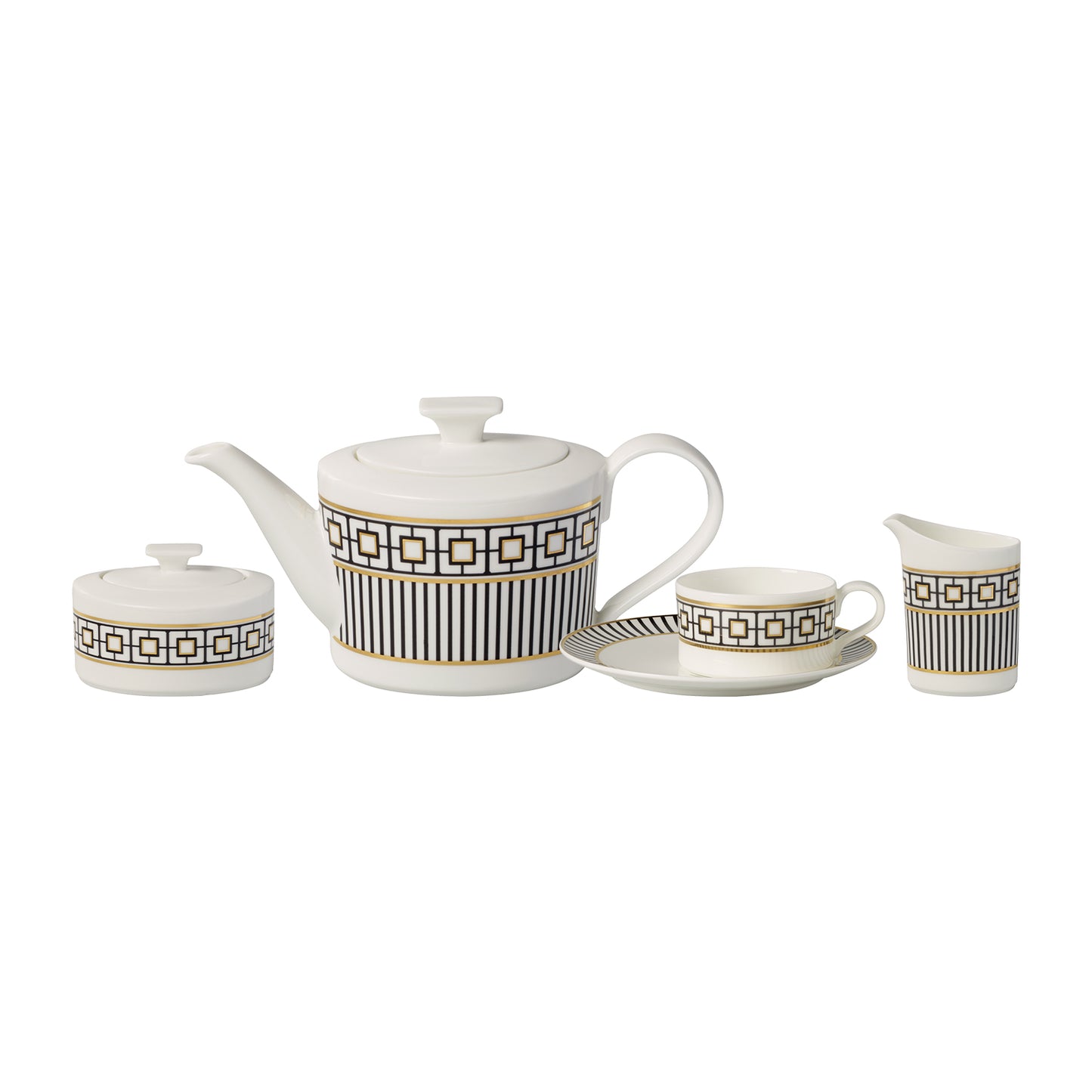 MetroChic Tea/Coffee Set 6 Person On 15 Pieces