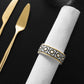 MetroChic Gifts Napkin Ring 6,5x2,5x5cm 6 Pieces