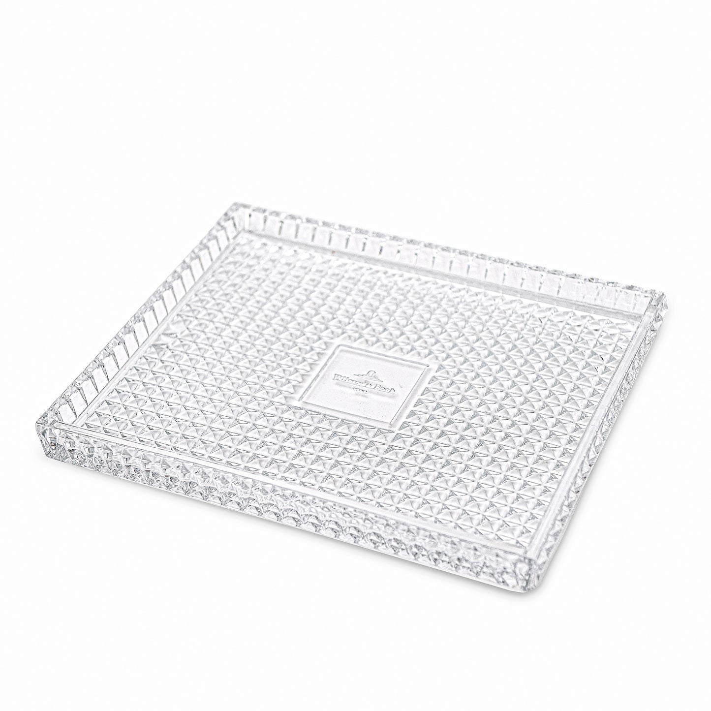 Spiral Crystal Rectangular Tray 30x25cm