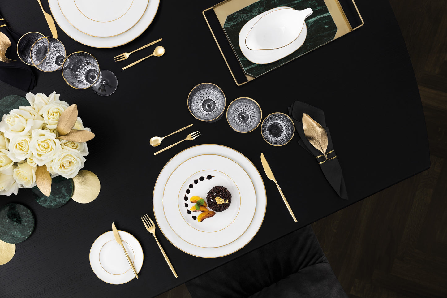 Anmut Gold Dinner Set 38 Pieces For 6 Person