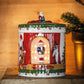 Christmas Toys Gift Box Round, Santa Brings Gifts 17x17x22cm