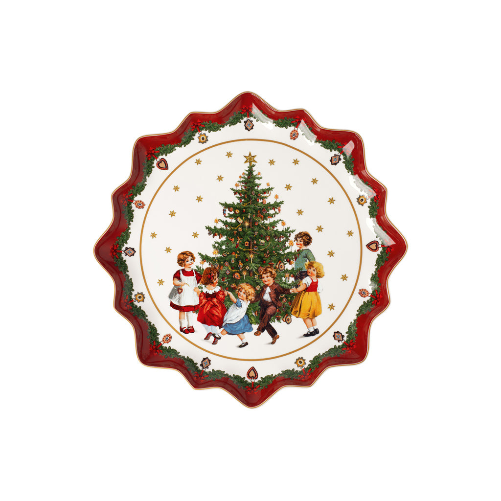 Toy's Fantasy Pastry Plate Deep, Kids Dancing 39x39x3cm