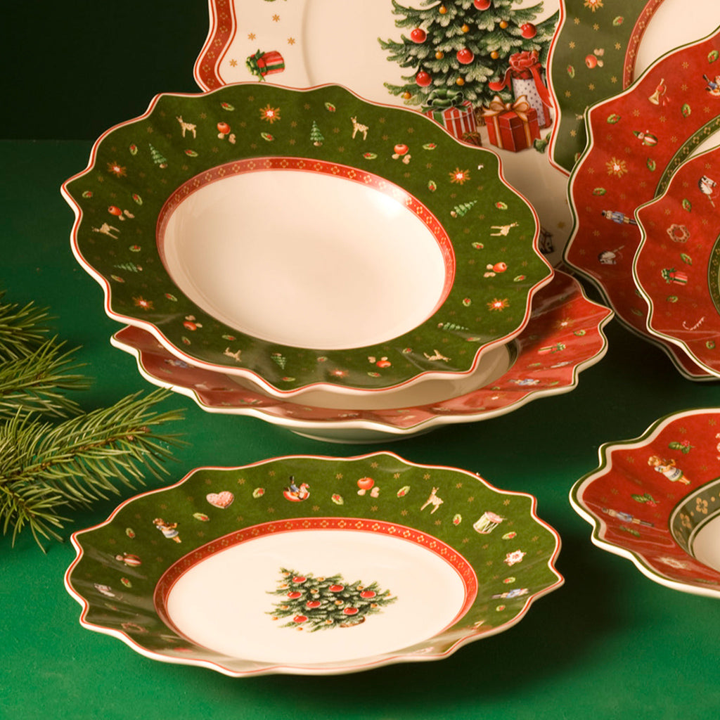 Toy's Delight Salad Plate Green Set of 6 Pcs