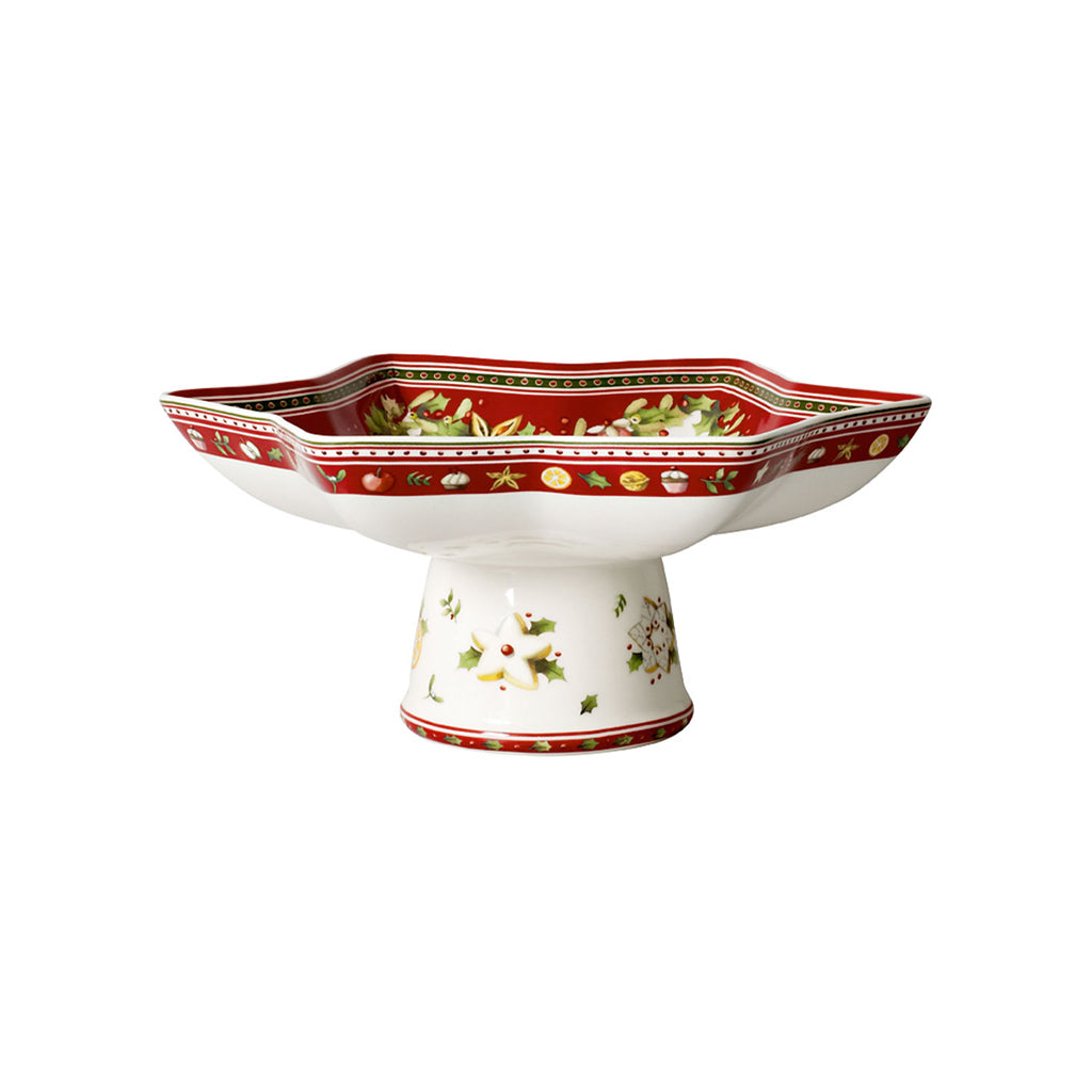 Winter Bakery Delight Footed Star Bowl