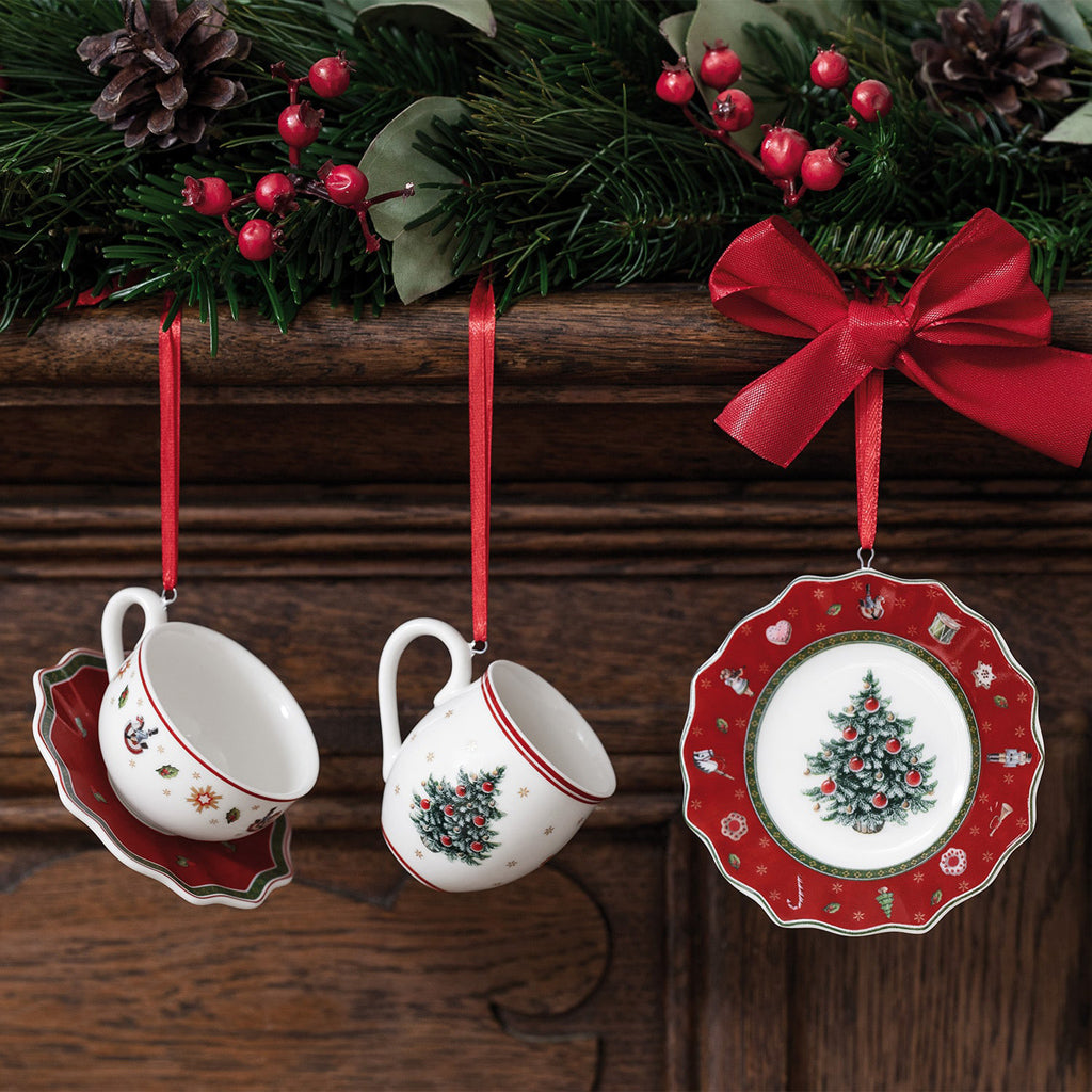 Toy's Delight Decoration Ornaments Tableware set red, 3pieces