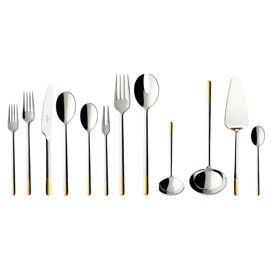 Ella Gold Cutlery Set 12 Person On 70 Pieces