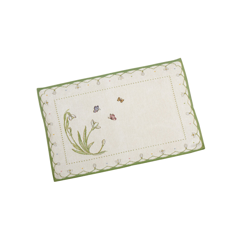 Colourful Spring Gobelin Placemat Snowdrop 32x48cm 6 Pieces