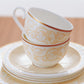 Ivoire Breakfast Cup And Saucer Set 6 Person