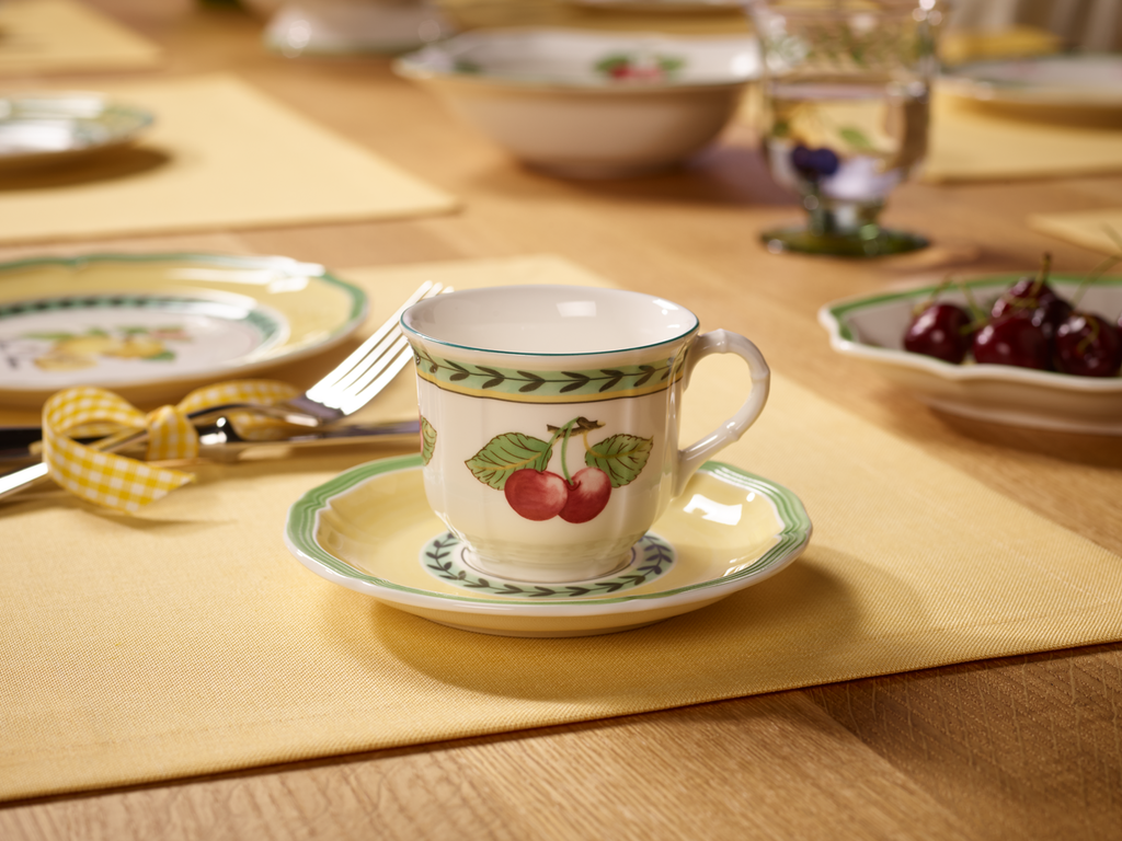 French Garden Espresso Set for 6 People
