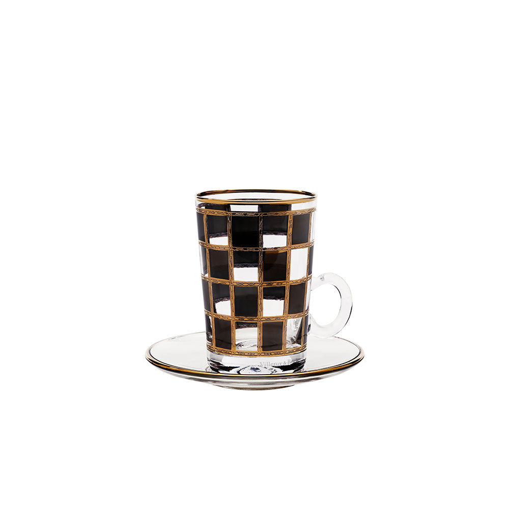 Gambit Gold Mix Tea Cups With Saucers Set Of 6