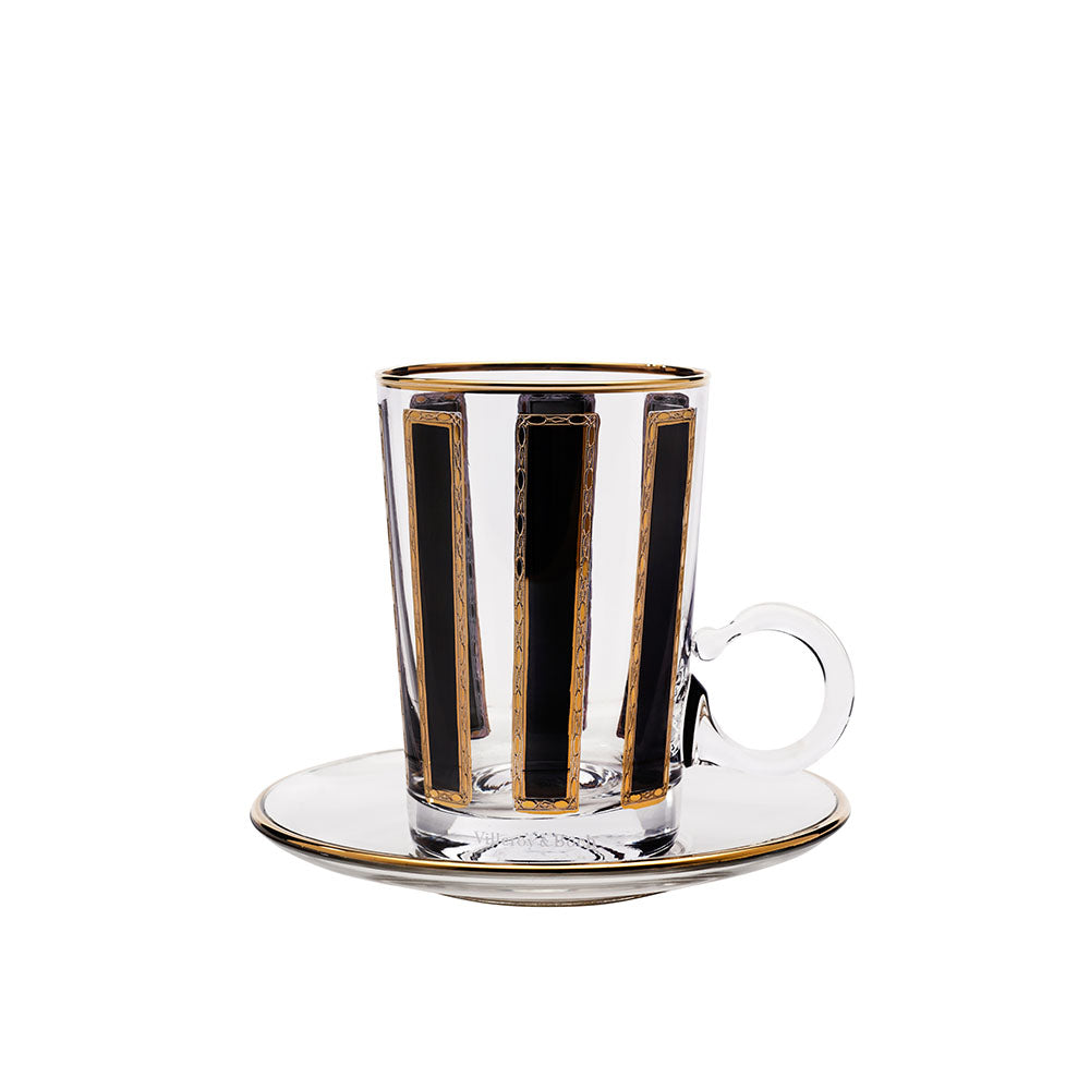 Gambit Gold Mix Tea Cups With Saucers Set Of 6