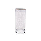 Embroidery Silver Long Drink Glasses Set Of 6