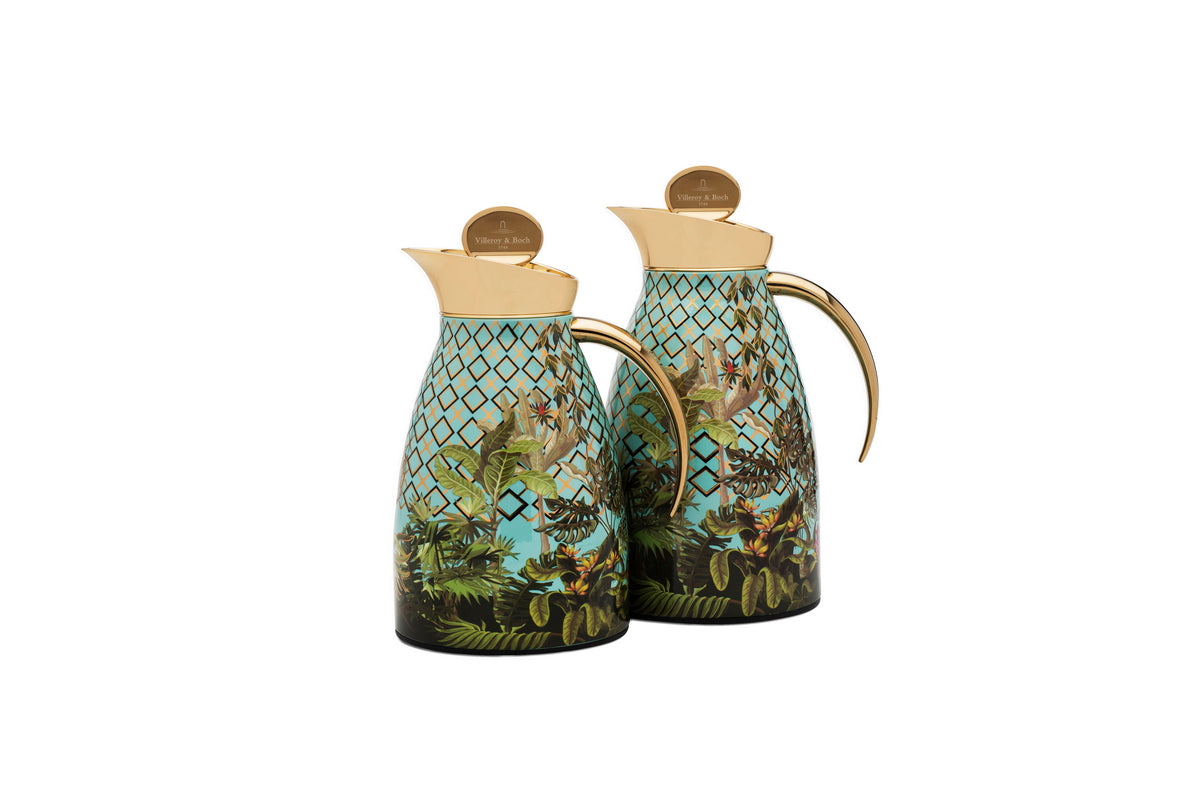 Amazonia 1L Thermos Gold Leaves