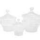 Glow Crystal Decorative Bowl With Cover 12cm