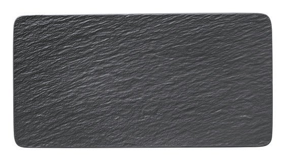 Manufacture Rock Rectangular Black Serving Plate 35x18x1cm