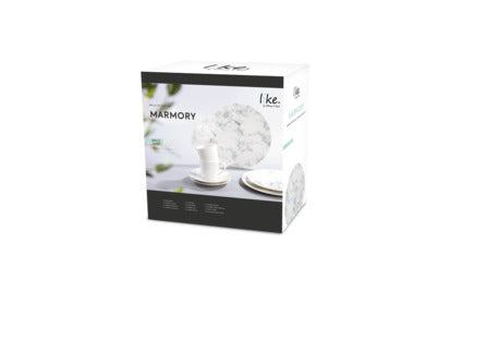 Marmory Combi White/Grey Set 2 Person On 8 Pieces