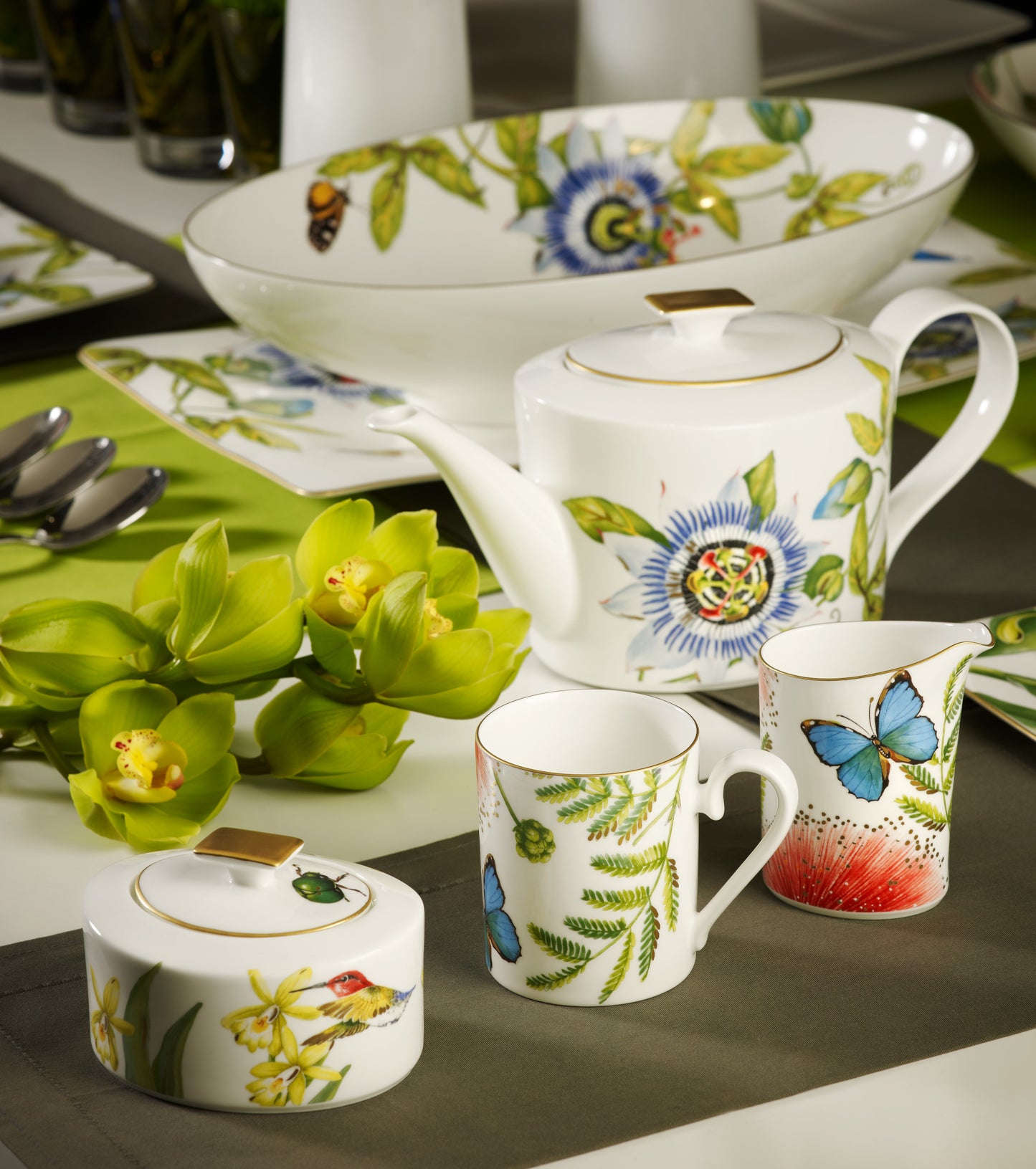 Amazonia Tea Set 6 Person On 15 Pieces